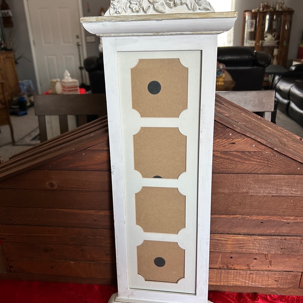 White and Brown Decorative Wooden Cabinet